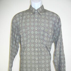 Roper Lone‎ Roo  Shirt Men's XL Aztec Western Button Down Long Sleeve